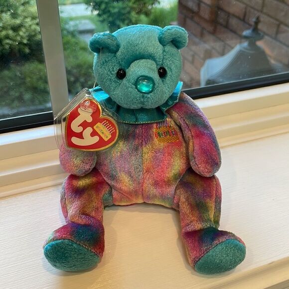 December the Birthday Bear 2001 Ty Beanie Baby in Mint Condition with all tags - Picture 7 of 9